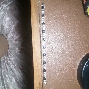 7" 2ct Diamond with 2ct Sapphire Diamond Tennis Bracelet